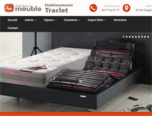 Tablet Screenshot of monsieurmeuble-traclet.com